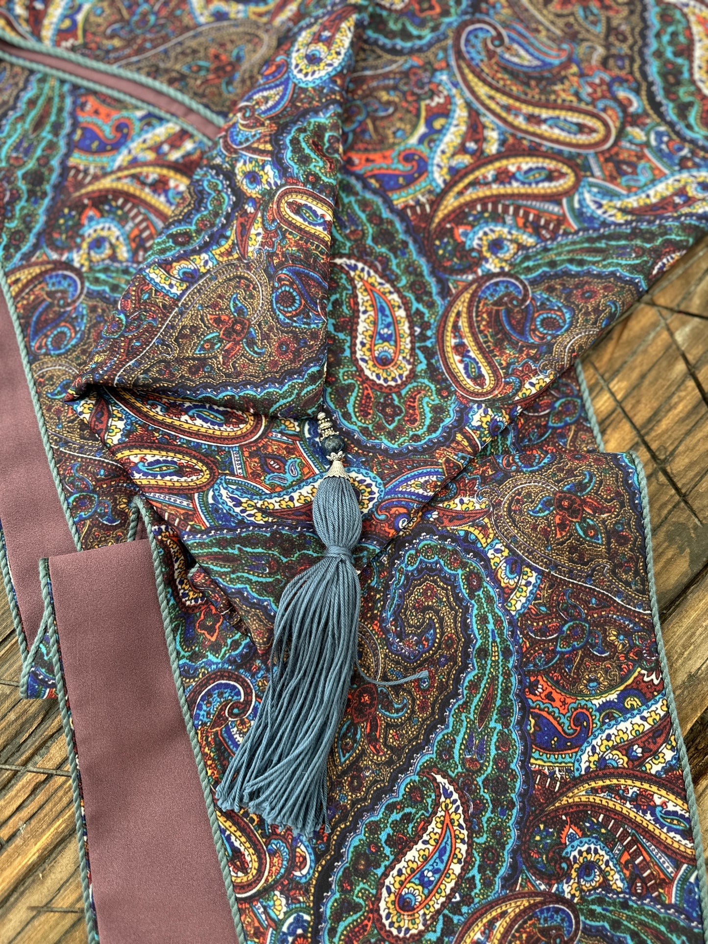 Handmade Silk Kabalakhi – Unisex Hooded Scarf by Moikhvie Kabalakhi